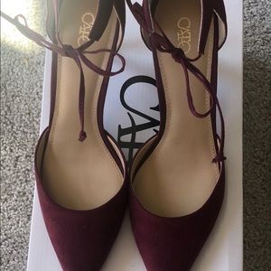 Cato Burgundy Heels